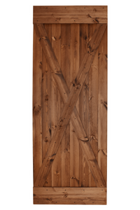 drzwi przesuwne drewniane iks, styl rustykalny, kolor orzechowy