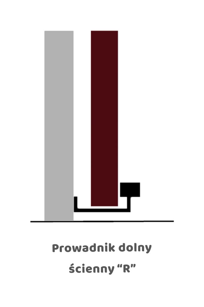 Prowadnik dolny ścienny