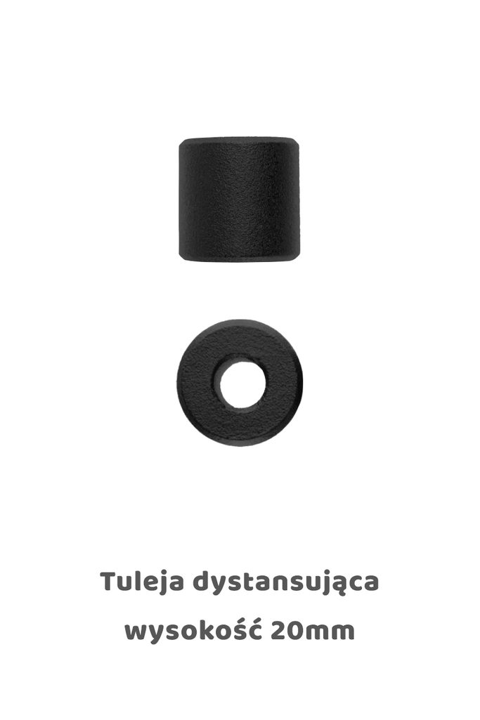 Tuleja dystansująca 20mm, kolor czarny