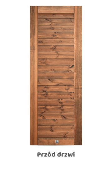Drewniane drzwi przesuwne, model LINJE