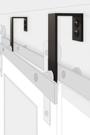 Wieszak ścienny do systemu naprzemiennego