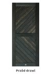 Drzwi przesuwne drewniane CARO, kolor czarny dąb