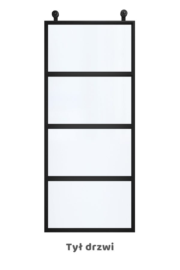 Drzwi przesuwne ATELIER 4, szkło przezroczyste