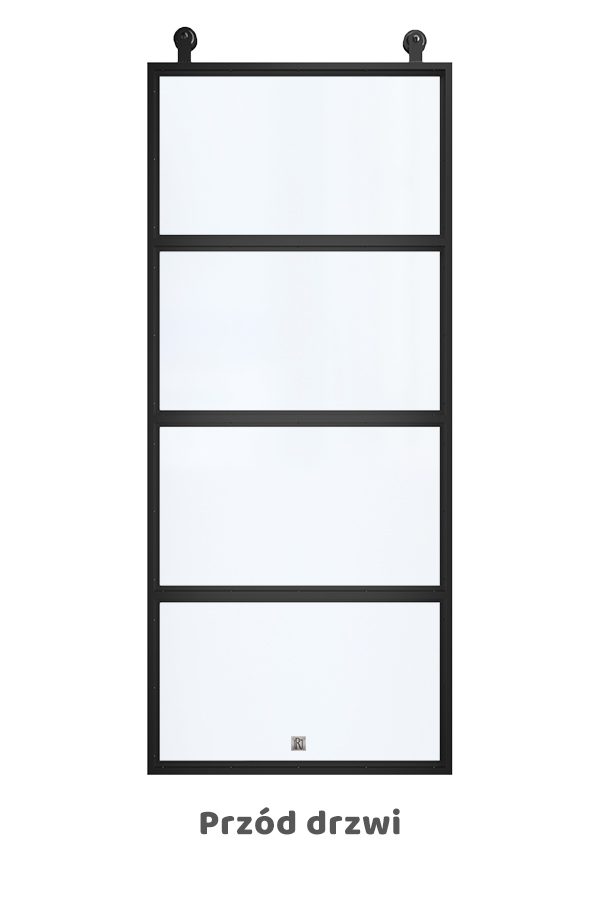 Drzwi przesuwne ATELIER 4, szkło przezroczyste