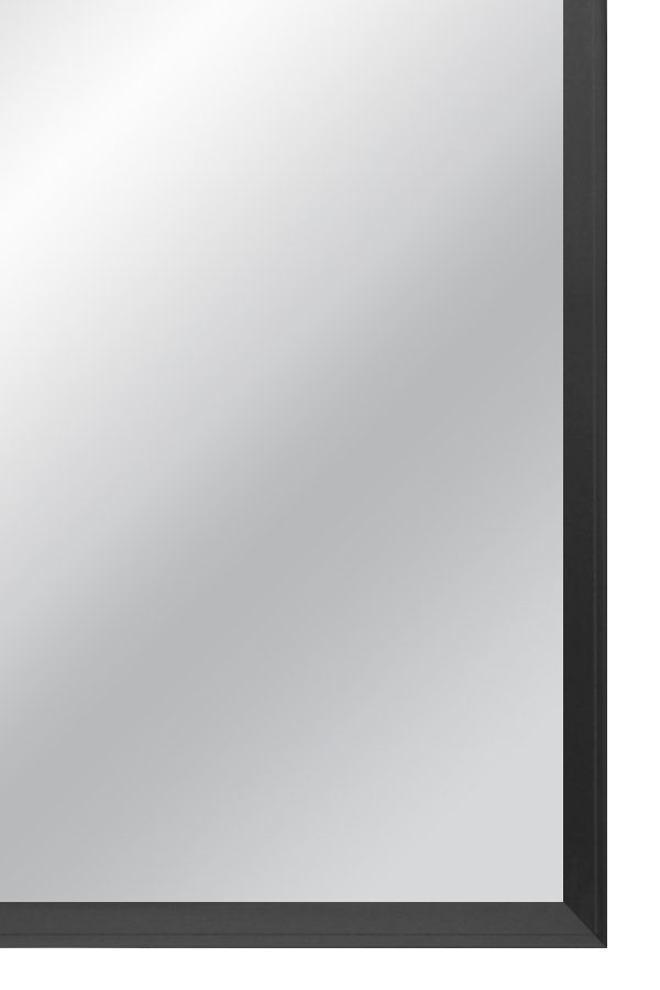 Lustro w metalowej ramie , model LARA