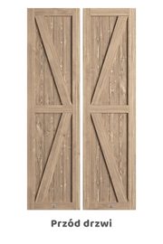 Drzwi przesuwne podwójne KAMA, kaszmir