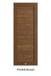 Drewniane drzwi przesuwne, model LINJE