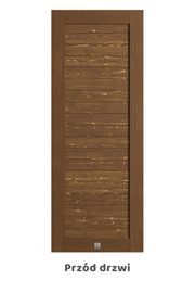 Drewniane drzwi przesuwne, model LINJE