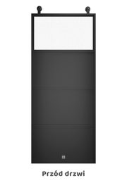 Drzwi przesuwne industrialne ze szkłem, ATELIER 1