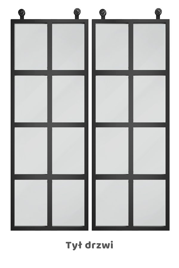 Drzwi przesuwne szklane loft, model VERRIERE