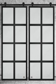 Drzwi przesuwne szklane loft, model VERRIERE