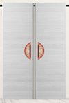 podwójne drzwi przesuwne minimalistyczne biae