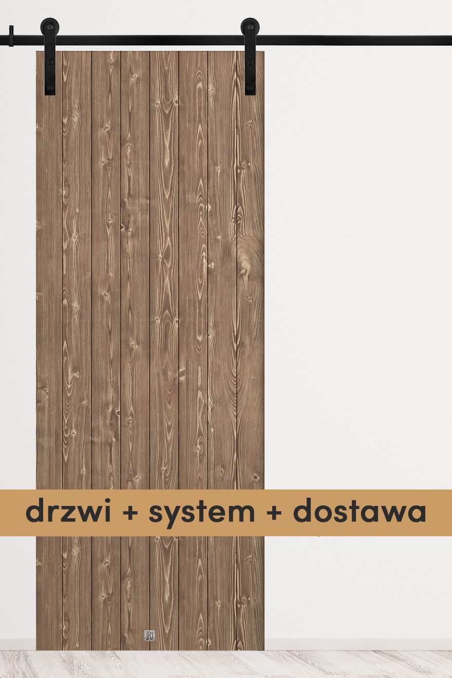 Drzwi przesuwne z płyty drewnianej Drzwi przesuwne z płyty drewnianej