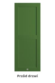 nowoczesne drzwi przesuwne w kolorze zielonym