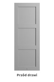 nowoczesne drzwi przesuwne w kolorze szarym