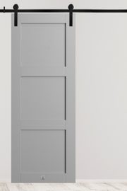 nowoczesne drzwi przesuwne w kolorze szarym