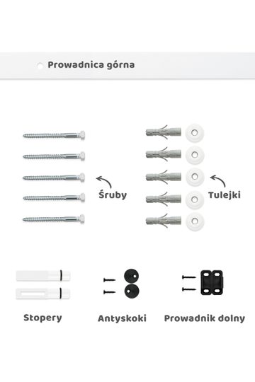 System przesuwny biały dla linii Industrial