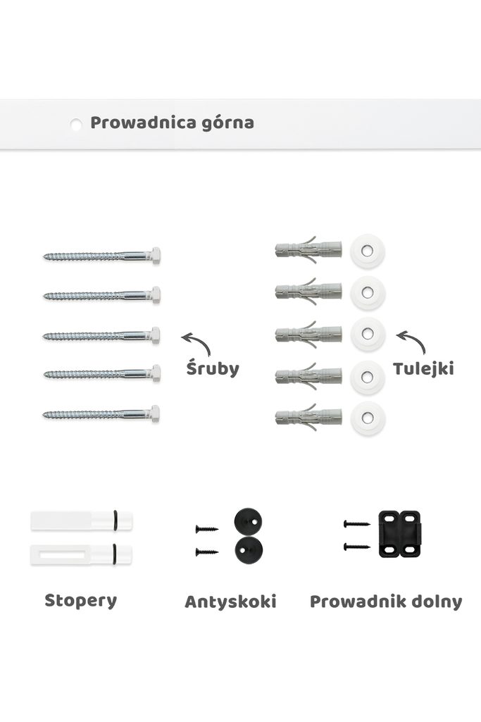 System przesuwny biały dla linii Industrial